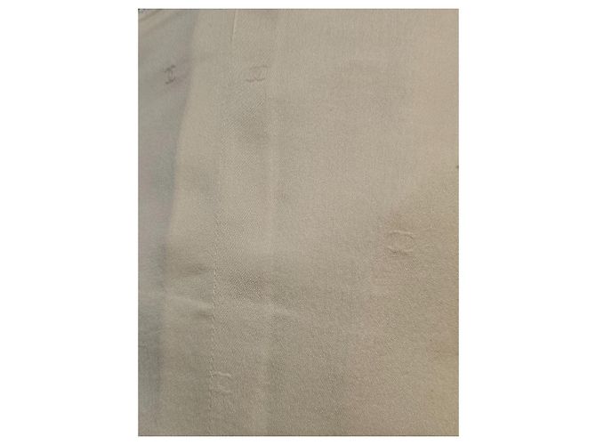 Top Bustier Chanel Cropped de Tweed Marfil Blanco - vista 7