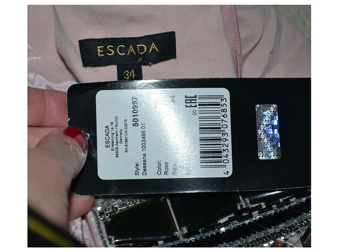 Vestido Escada de mezcla de seda rosa - vista 7