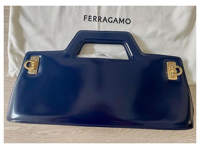 Salvatore Ferragamo Ferragamo Wanda Est-Ovest Blu Blu navy - vista 2