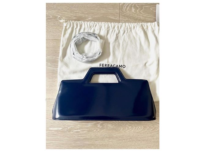 Salvatore Ferragamo Ferragamo Wanda Est-Ovest Blu Blu navy - vista 4