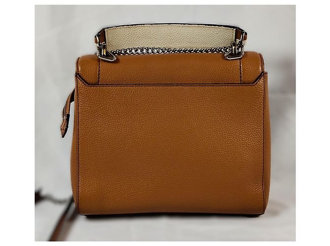 Lancel Ninon Borsa con patta in pelle marrone - vista 5