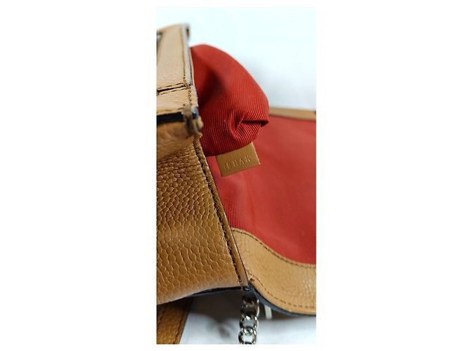 Lancel Ninon Borsa con patta in pelle marrone - vista 8