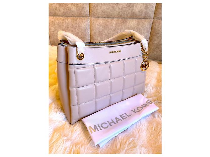 Michael Kors Susan Md Chain Tote in pelle rosa - vista 3