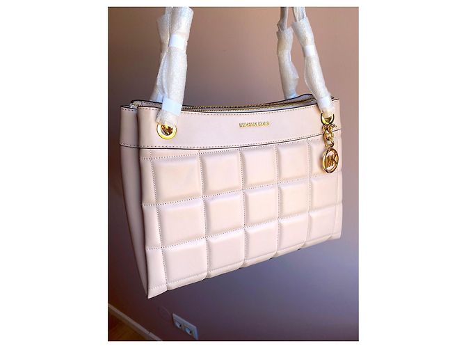 Michael Kors Susan Md Chain Tote in pelle rosa - vista 5