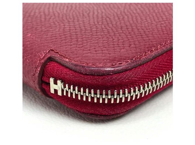 Cartera Larga Azap de Seda Hermès Roja - vista 4