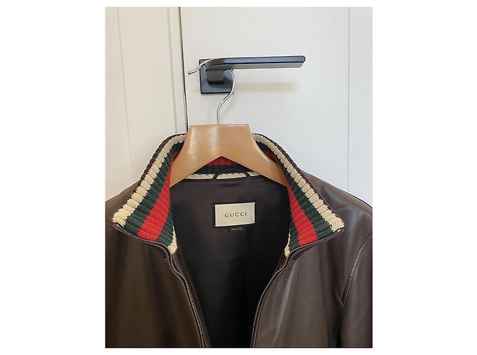 Incredibile giacca bomber marrone Gucci - vista 3