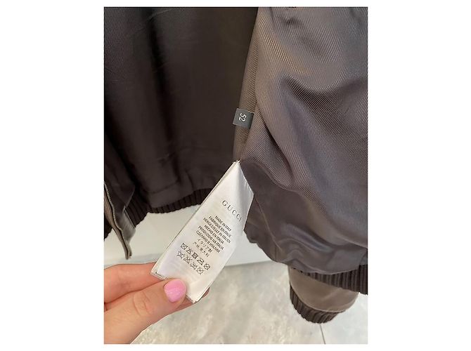 Incredibile giacca bomber marrone Gucci - vista 4