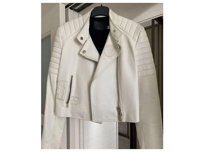 Amazing Dior Leather Jacket White - view 2