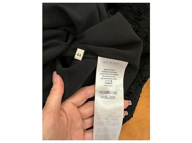 Increíble vestido de pasarela Gucci Negro - vista 4