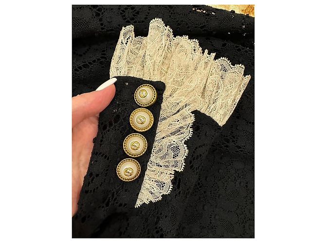 Increíble vestido de pasarela Gucci Negro - vista 8