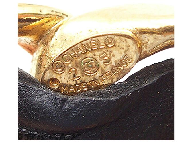 Pulseira de corrente trançada em couro banhada a ouro da Chanel Dourado - vista 5