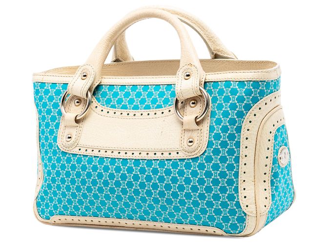 Céline Borsa Boogie in tela Macadam blu Celine - vista 2