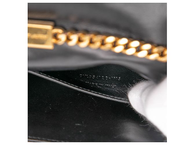 Saint Laurent Schwarz Klein Wildleder Monogramm Kate Quaste Umhängetasche - Ansicht 6
