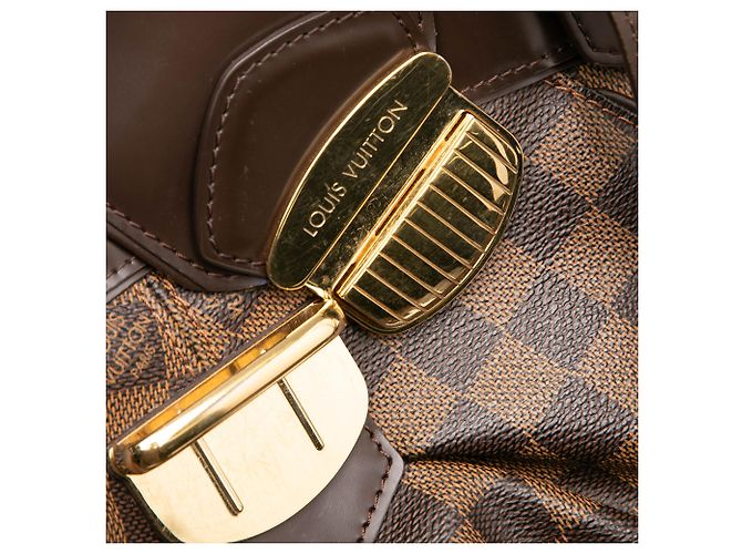Louis Vuitton Marrone Damier Ebene Sistina GM - vista 7