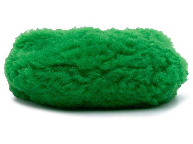 Bottega Veneta Mini Jodie in shearling verde - vista 3