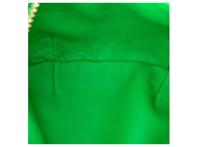 Bottega Veneta Mini Jodie in shearling verde - vista 4