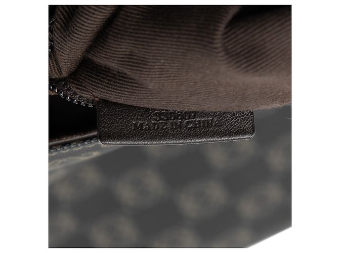 LOEWE Bandolera de lona recubierta con Anagrama marrón Castaño Marrón oscuro - vista 6