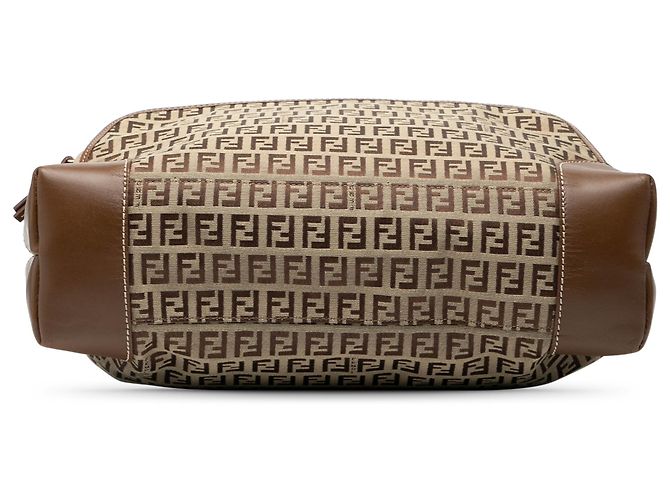 Fendi Braune Zucchino Canvas Chef Einkaufstasche Hellbraun - Ansicht 3