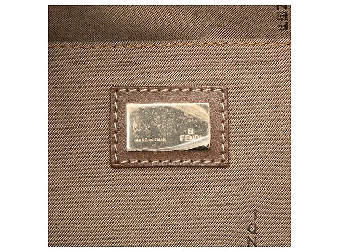 Fendi Braune Zucchino Canvas Chef Einkaufstasche Hellbraun - Ansicht 5
