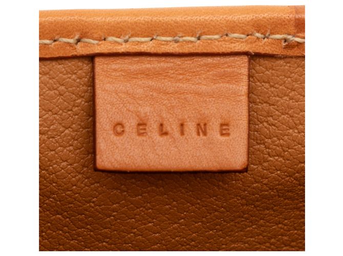 Céline Clutch de lona recubierta Macadam marrón Celine Castaño - vista 5