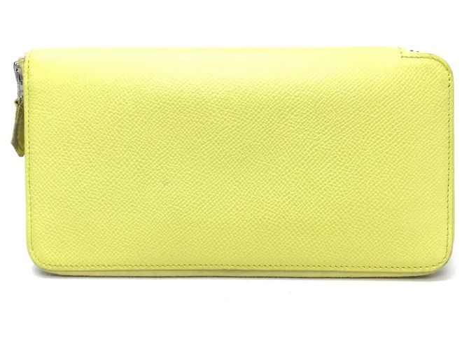 Cartera Larga Azap de Seda Hermès Amarillo - vista 2