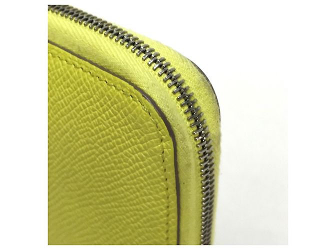 Cartera Larga Azap de Seda Hermès Amarillo - vista 3