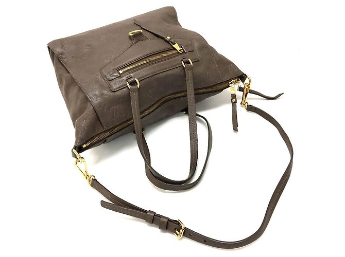 Borsa a spalla/borsa Louis Vuitton M43409 Monogram Empreinte Lumineuse PM Marrone - vista 4