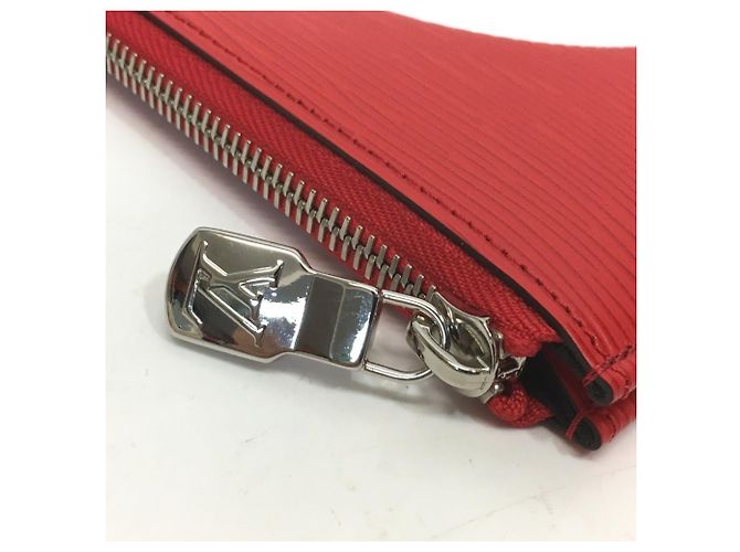Pochette Jour GM in pelle Epi Louis Vuitton Rosso - vista 3