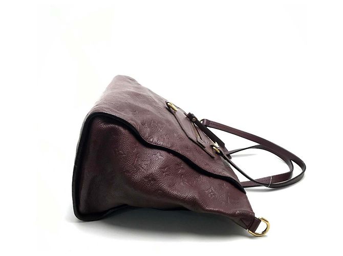 Borsa Lumineuse PM in Monogram Empreinte Louis Vuitton Marrone Rosso - vista 4