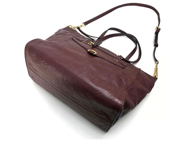 Borsa Lumineuse PM in Monogram Empreinte Louis Vuitton Marrone Rosso - vista 5