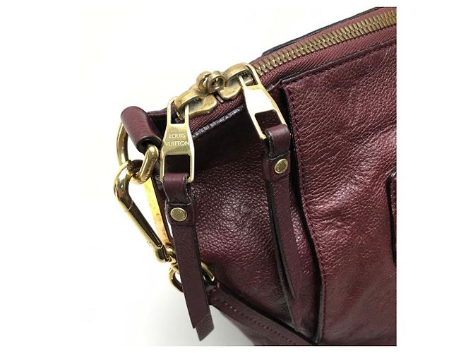 Borsa Lumineuse PM in Monogram Empreinte Louis Vuitton Marrone Rosso - vista 7