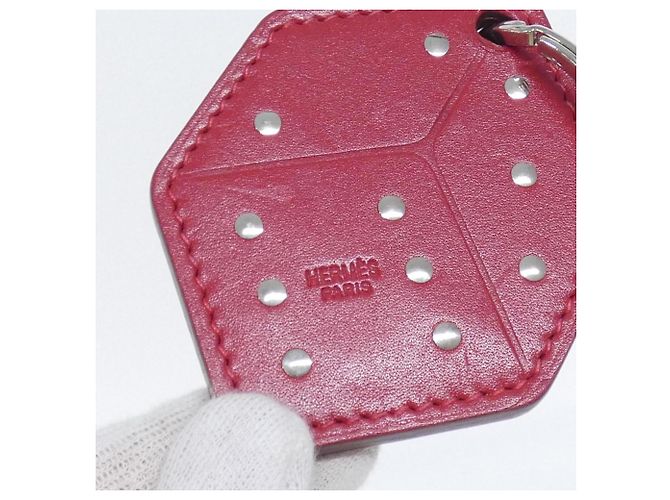 Ring Portachiavi Hermès DICE Rosso - vista 5