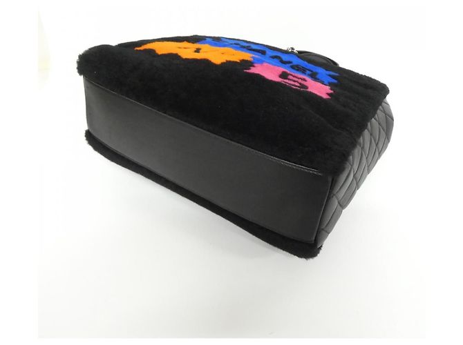 Borsa Chanel 92594 in pelle d'agnello nera Nero - vista 3