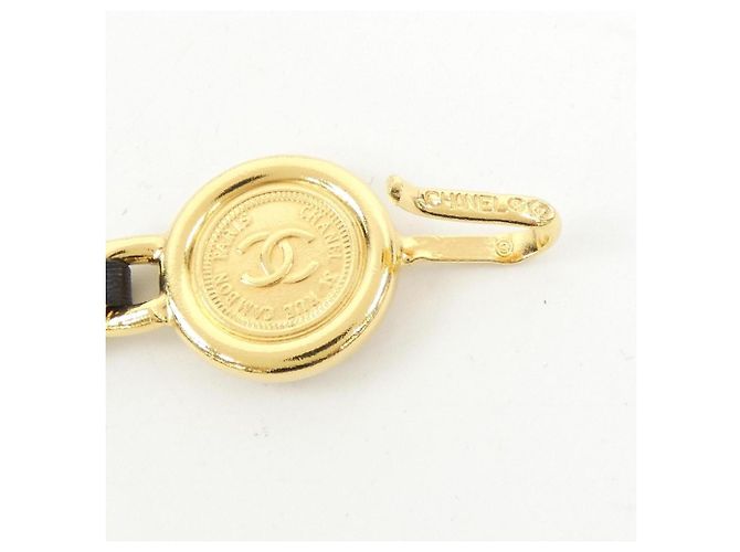 Cintura Standard Chanel in Nero e Oro D'oro - vista 3