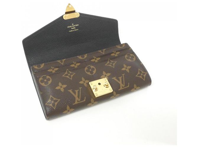 Portafoglio Pallas Monogram Louis Vuitton Marrone Nero - vista 6