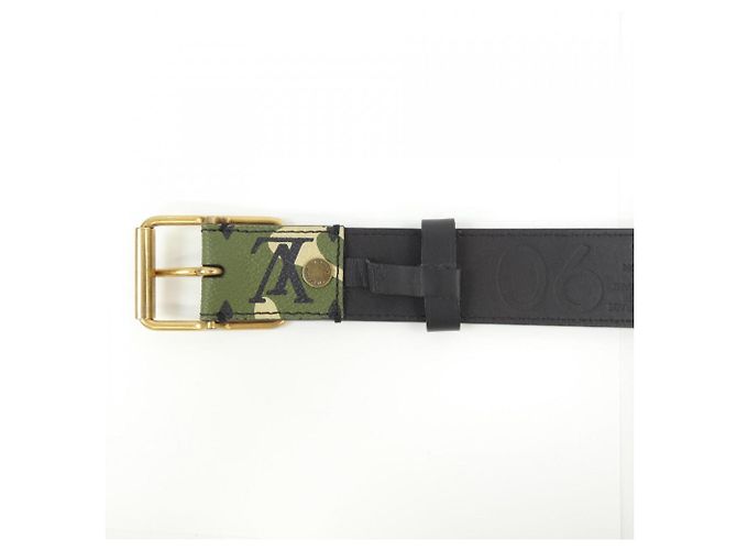 Cintura Santur 35mm Monogram Louis Vuitton Nero Cachi - vista 3