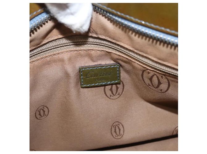 Cartier Borsa Marcello in pelle verniciata Cachi - vista 6