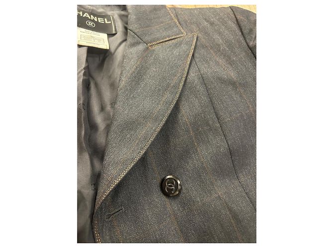 Conjunto de Calças Chanel - 1998 Cinza antracite - vista 10