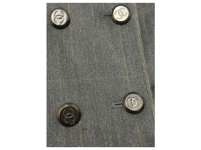 Conjunto de Calças Chanel - 1998 Cinza antracite - vista 5