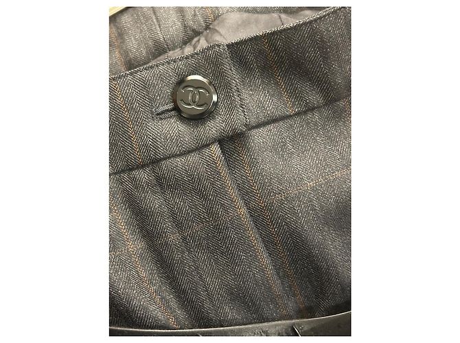 Conjunto de Calças Chanel - 1998 Cinza antracite - vista 9