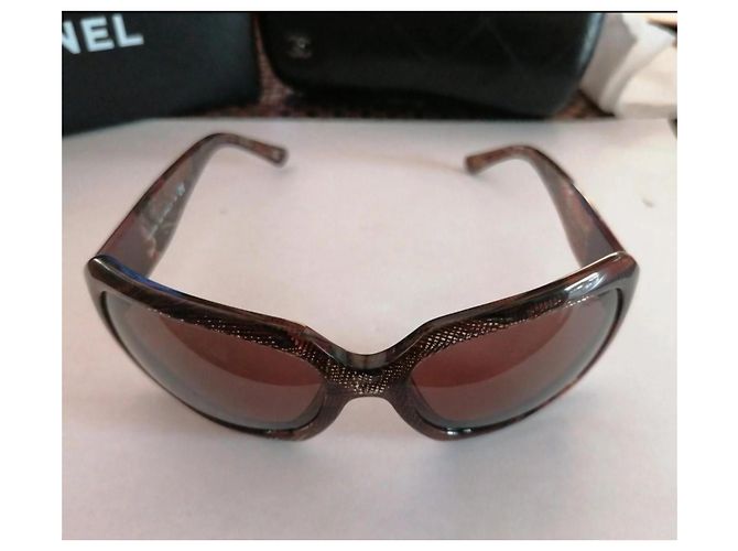 Occhiali da sole vintage Chanel Bronzo - vista 2