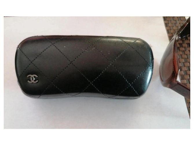 Occhiali da sole vintage Chanel Bronzo - vista 5