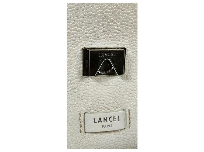 Lancel Ninon Bolsa de aba em couro e palha bege - vista 10