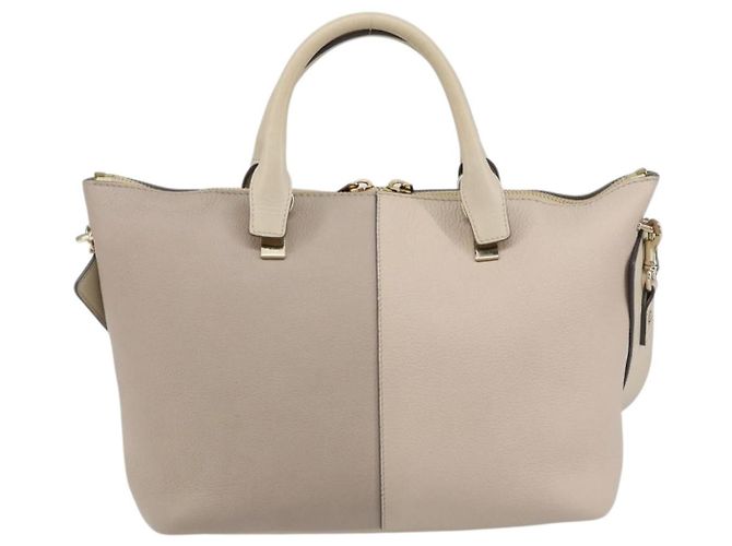 Chloé Chloe Bicolor Baylee Mittelgroße Ledertasche Braun - Ansicht 2