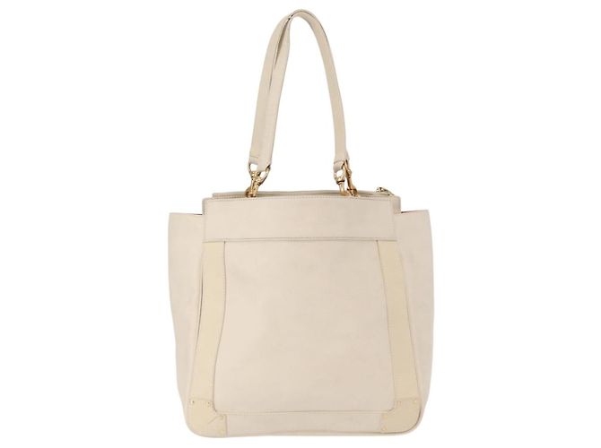 Chloé Borsa tote Eden in pelle Chloe Bianco - vista 2