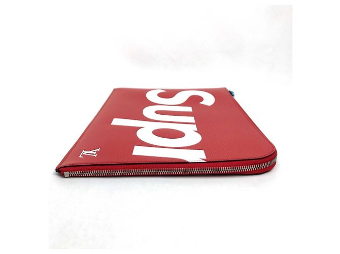 Pochette Jour GM Epi Louis Vuitton x Supreme Rosso - vista 4