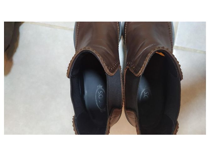 Botines Chelsea Tod's de piel marrón oscuro - vista 5