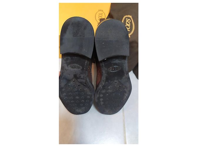 Botines Chelsea Tod's de piel marrón oscuro - vista 7