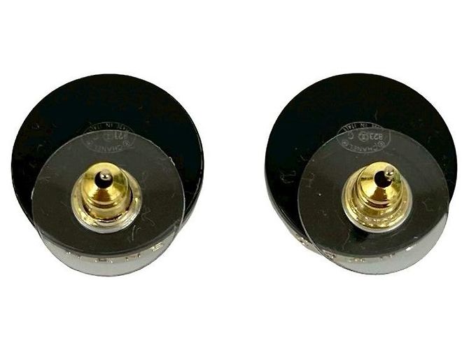 Timeless Pendientes Chanel Coco Mark Dorado Metálico - vista 6