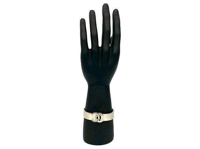 Timeless Pulsera de metal Chanel Coco Mark Plata Metálico - vista 2